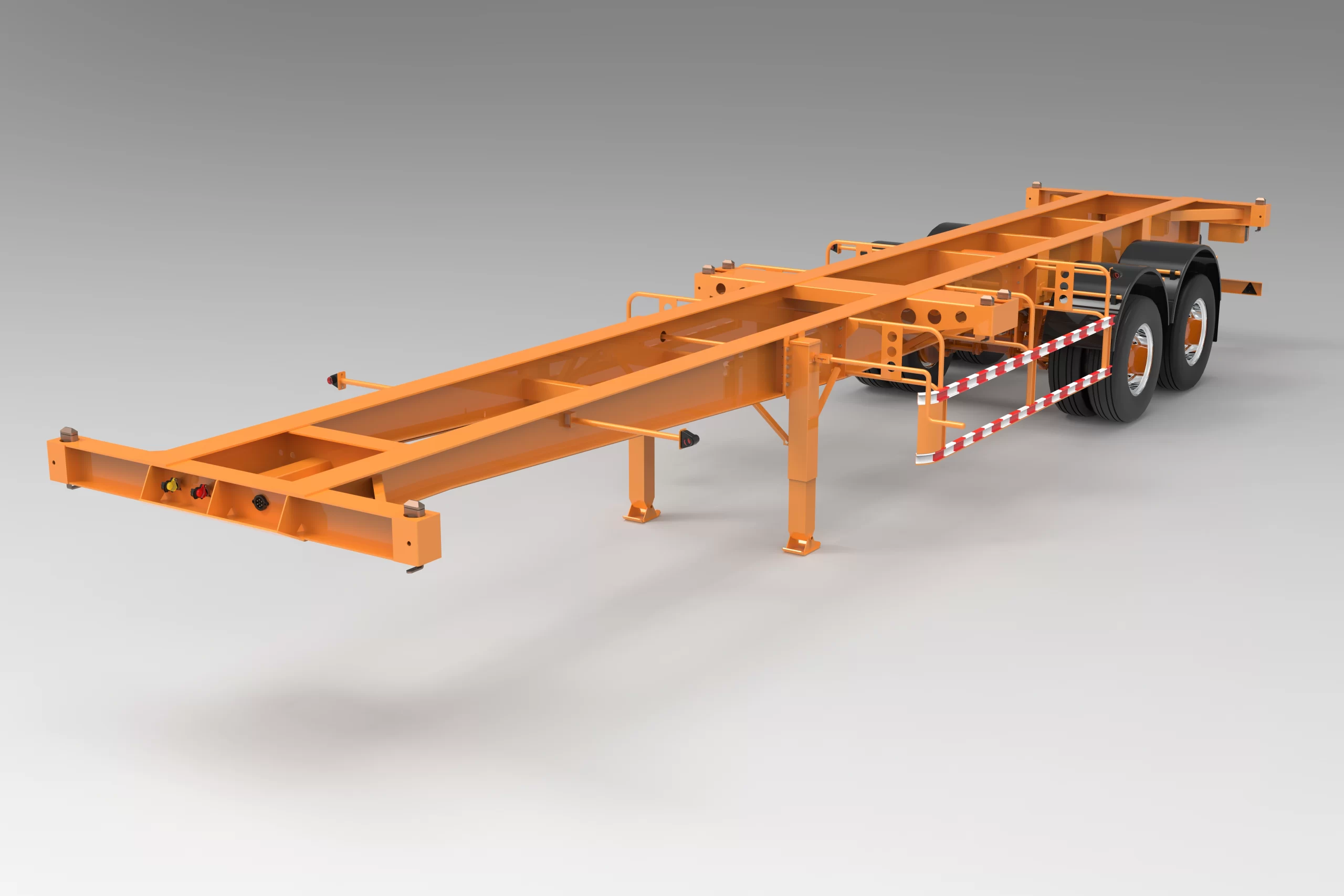 40ft 50T Skeleton semi trailer