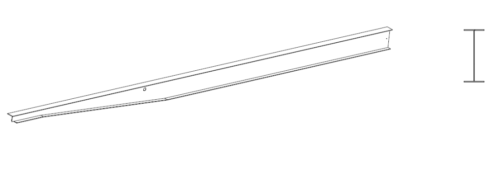Main beam section increased